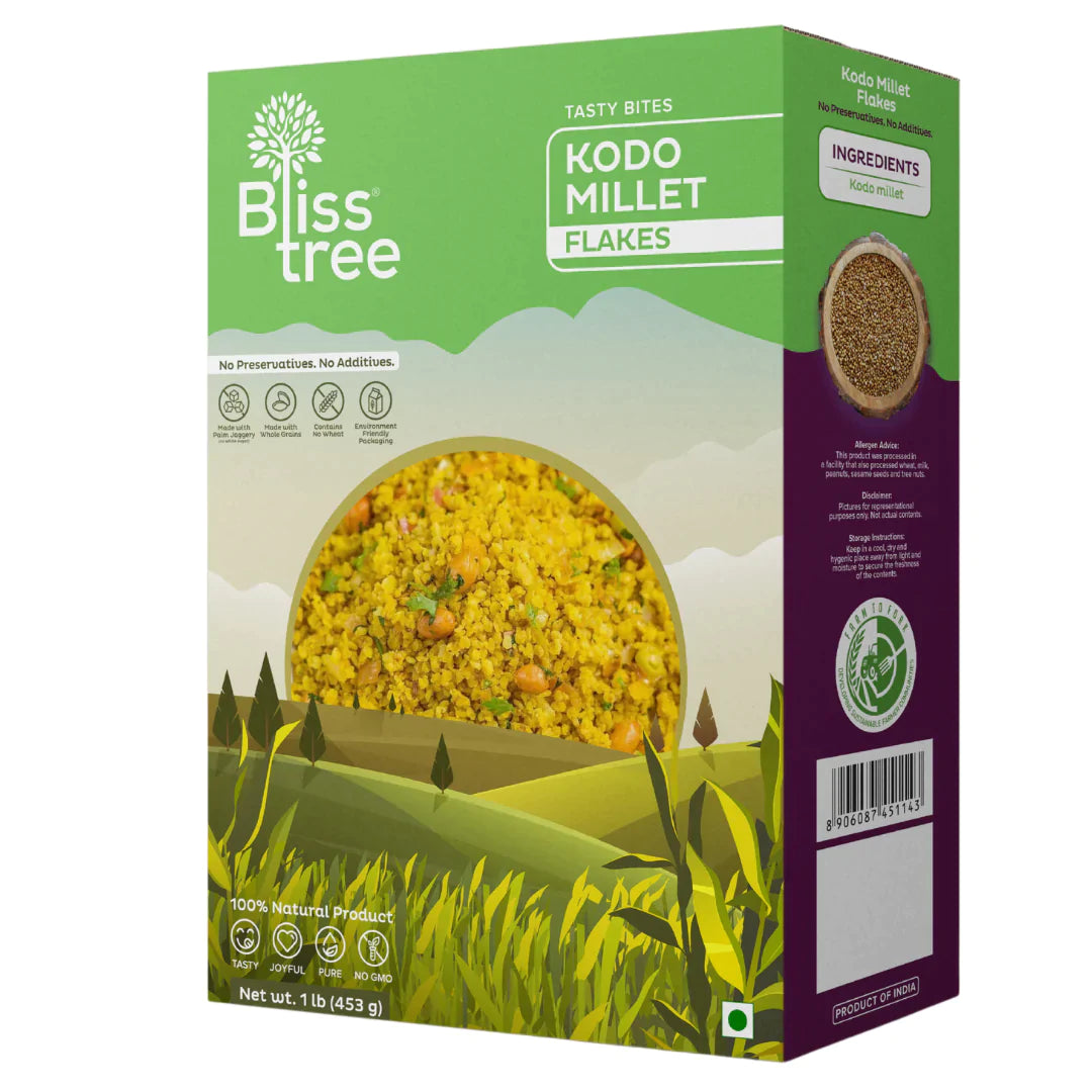 Blisstree Kodo Millet Flakes - 1lb